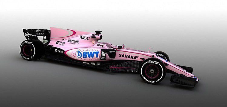 El VJM10 será rosa a partir de Australia tras el acuerdo entre Force India y BWT