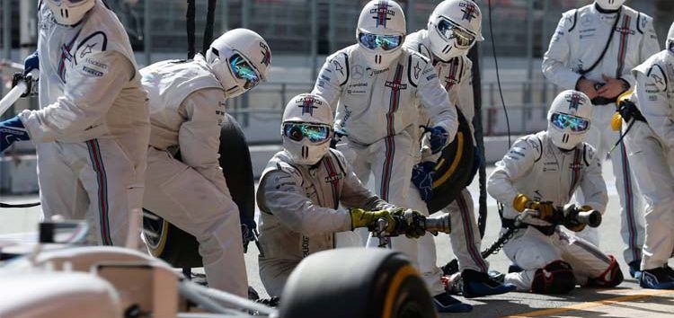 Williams confirma que la nueva reglamentación no hace los pitstops más lentos