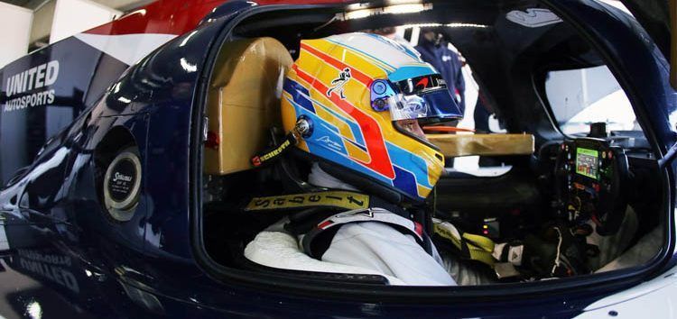 [VÍDEO] Fernando Alonso prueba el LMP2 de United Autosport en Alcañiz