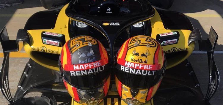 Carlos Sainz pide a sus fans que le ayuden a elegir el casco que utilizará en 2018