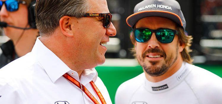 Zak Brown: ‘Me arrepiento de no haberle dado un buen coche a Fernando Alonso’
