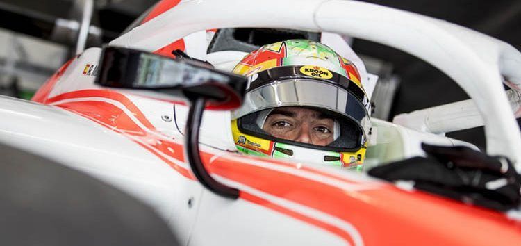 Remontada espectacular de Roberto Merhi en la Fórmula 2 que termina en podio