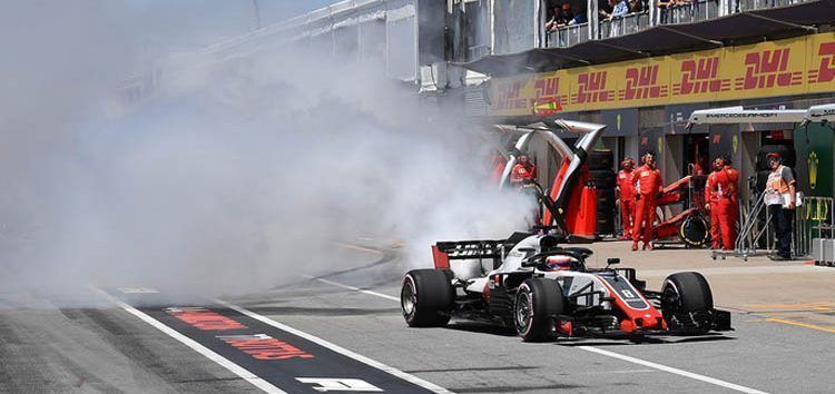 Romain Grosjean sufre problemas y no clasifica: «Me lo tomo con humor, sino me ahorcaría»