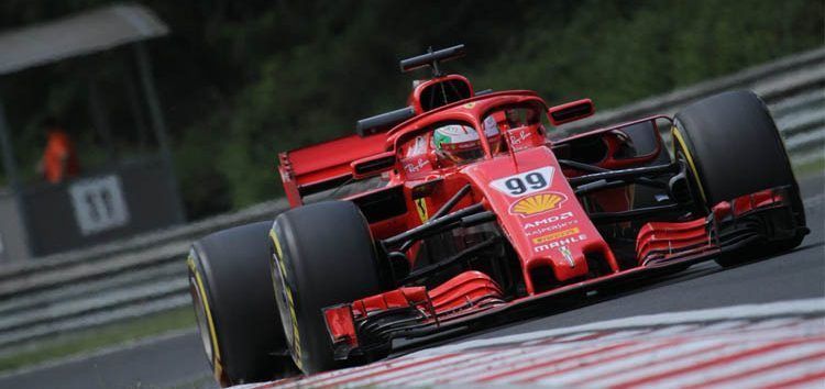 Antonio Giovinazzi lidera la mañana del primer día de test en Hungría
