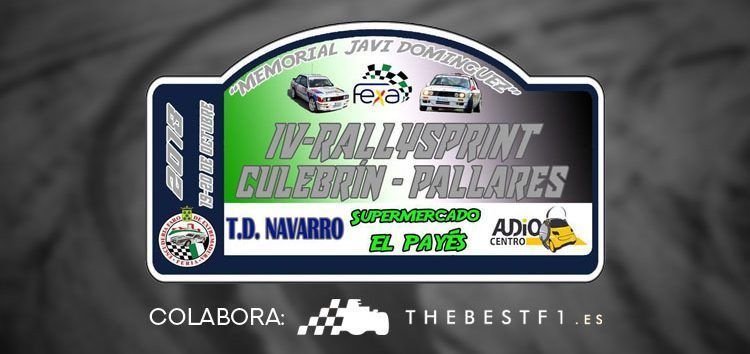 ¡Un mes para el IV Rallysprint Culebrín-Pallares y colaboraremos con ellos!