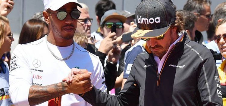 Fernando Alonso y su cariñosa felicitación a Lewis Hamilton por su sexto título