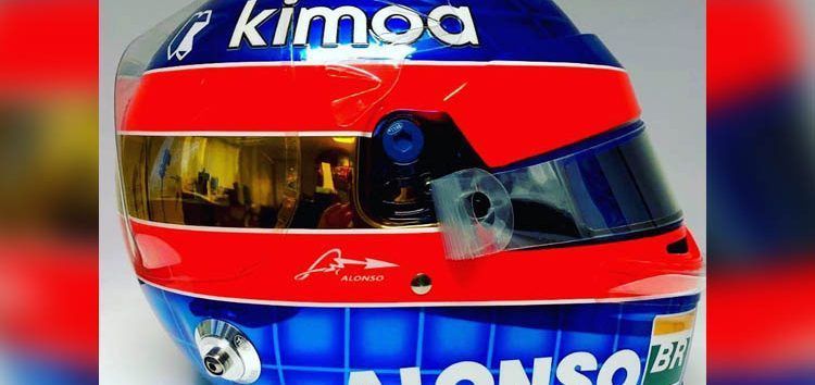 El casco que utilizará Fernando Alonso en su última carrera en la Fórmula 1