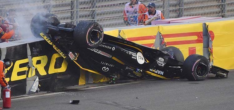 El halo no fue un problema en el vuelco de Nico Hülkenberg en Abu Dhabi