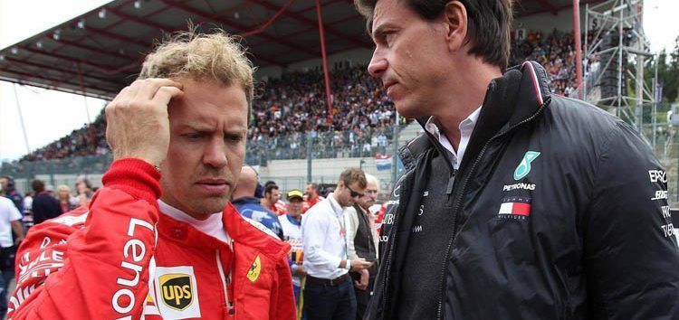 Sebastian Vettel cree que la temporada está siendo aburrida y Toto Wolff le responde