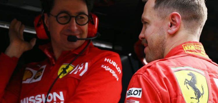 Binotto, sobre las dos caras de Ferrari en la clasificación: «Lo lamentamos por Vettel»