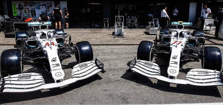 El W10 de Mercedes ya luce su decoración especial para el Gran Premio de Alemania