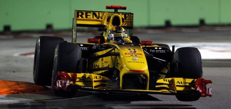 Robert Kubica al Gran Premio de Singapur, donde brilló en 2010