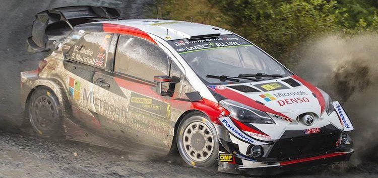 Rally de Gales 2019: Kris Meeke aguanta al frente con Sébastien Ogier al acecho