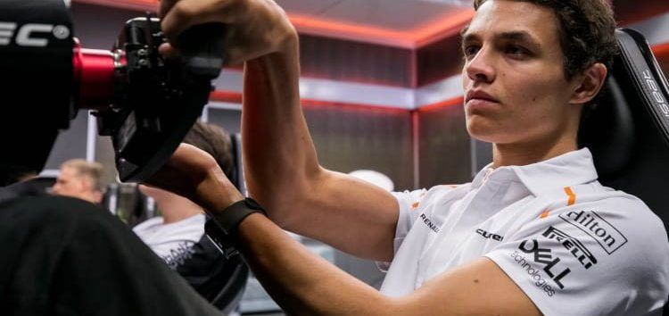 Lando Norris se pone más nervioso jugando en el simulador que pilotando un Fórmula 1