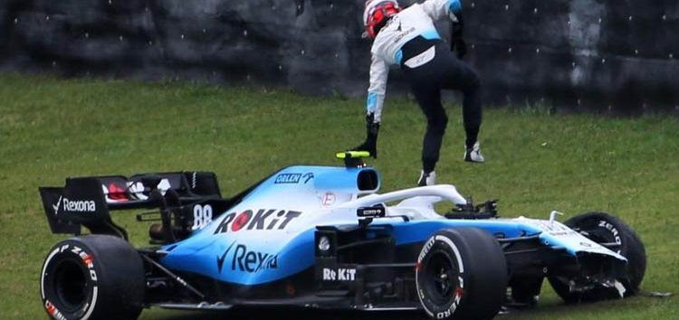 Un accidente de Kubica en los Libres 2 de Brasil pone en peligro el fin de semana de Williams