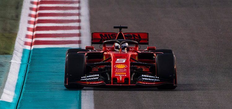 Sebastian Vettel no se salva de los trompos ni en los test de Abu Dhabi