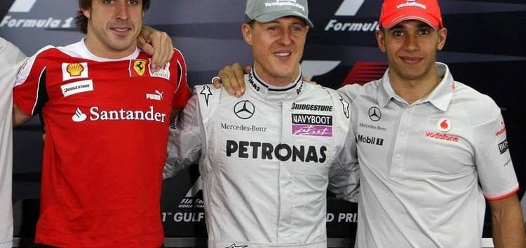 Alonso: «Tanto Schumacher, como Hamilton, han dominado gracias a sus coches»