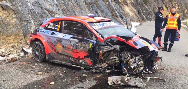 Un sorprendente error en los reconocimientos: razón en el accidente de Tänak en Montecarlo