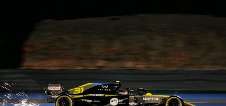 Ocon felicita a su equipo tras un resultado muy positivo en la clasificación de Bahréin