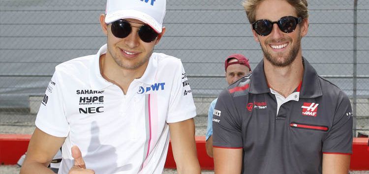 Ocon le desea una pronta recuperación a Grosjean: «Espero que esté bien»