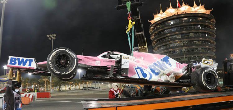 Pérez, tras perder el podio en las últimas vueltas de Bahréin: «Un trofeo más o menos, lo importante es que Grosjean está bien»