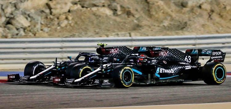 Bottas habla sobre las dificultades que ha tenido con Russell en Sakhir