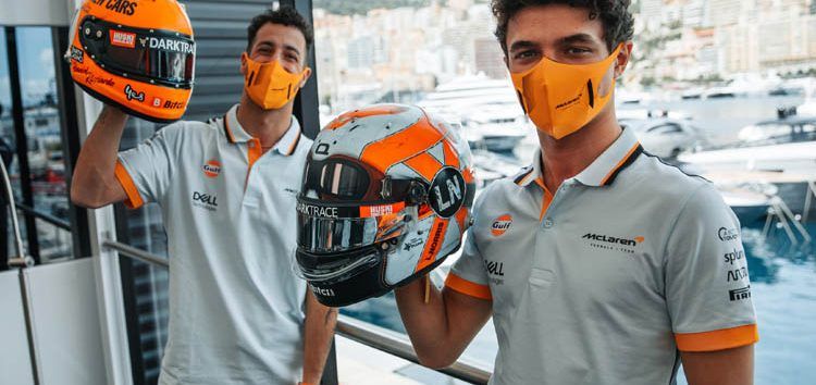 Los espectaculares cascos que lucirán Daniel Ricciardo y Lando Norris en Mónaco