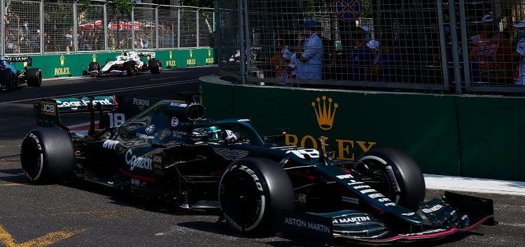 Un pinchazo deja fuera de juego a Lance Stroll en Bakú: «Fin de semana difícil»