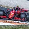 Carlos Sainz rueda hoy en Fiorano a bordo de un Ferrari de 2021