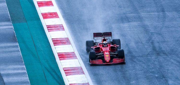 Leclerc no arriesga en clasificación y se centra en la carrera: «Fue positivo porque teníamos ritmo en mojado»