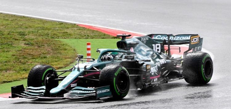Aston Martin fue el único equipo en poner neumáticos de seco en el GP de Turquía