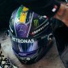 Emotivo casco de Lewis Hamilton recordando a Ayrton Senna