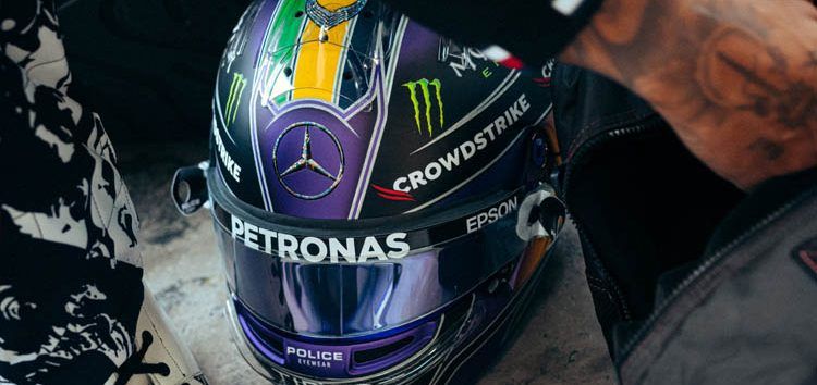 Emotivo casco de Lewis Hamilton recordando a Ayrton Senna