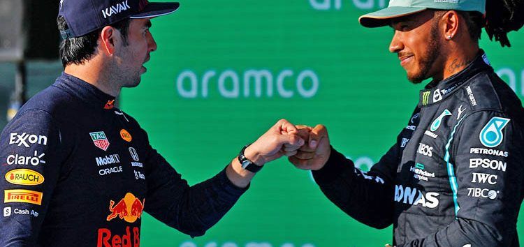 Lewis Hamilton rectifica tras cuestionar el potencial de Sergio Pérez
