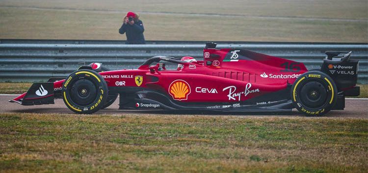Ferrari va a por todas: hoy completan otro día de ‘filming day’ con el F1-75