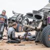 Trabajo en equipo: en imágenes la ayuda de Sainz a Ekström tras sus problemas