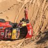 Loeb vuelca en la Etapa 5 del Dakar 2023: "Un agujero que no vi"