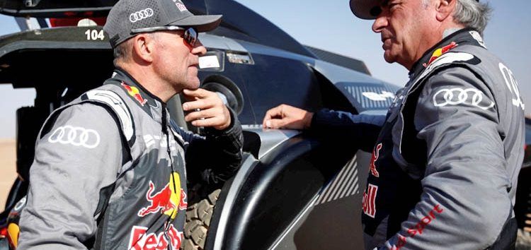 Peterhansel escolta a Sainz durante la Etapa 9: «Entiendo su estrés»
