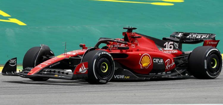 Charles Leclerc sufre para clasificar 2º en Brasil: «No tenía agarre»