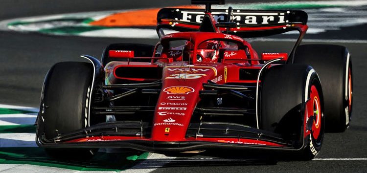Charles Leclerc aúpa a Ferrari hasta la primera linea en Yeda: «Contento con la vuelta»