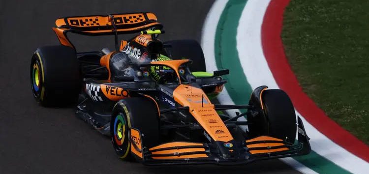 Norris clasifica 3º y por detrás de su compañero en Imola: «Un gran resultado para McLaren»