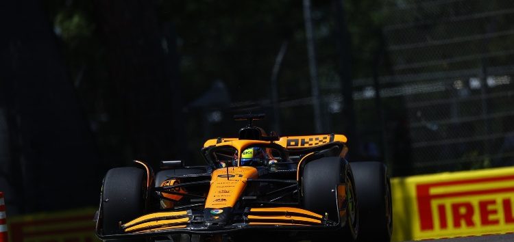 Oscar Piastri comanda unos accidentados terceros entrenamientos libres en Imola