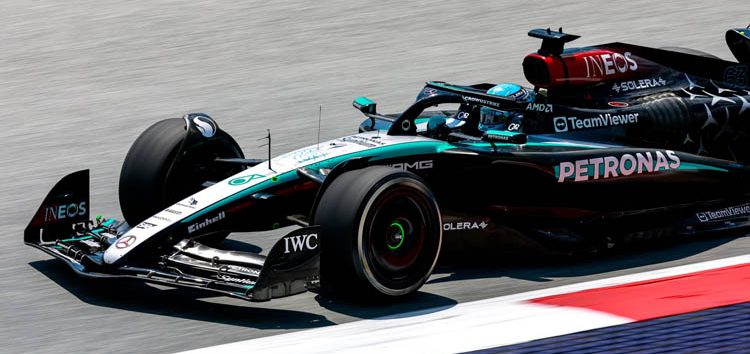 Russell mete a Mercedes en el top-3 en la clasificación de Austria: «Estamos en la dirección adecuada»
