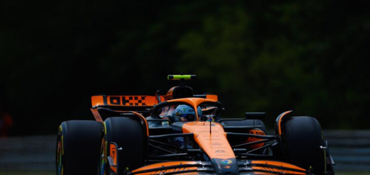 Norris lidera unos FP2 más cortos en Hungría por un accidente de Leclerc