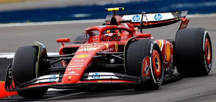 Sainz es optimista con las opciones de Ferrari en Silverstone: «Un viernes interesante»