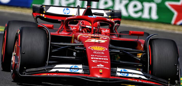 Leclerc terminó contento el viernes en Hungría a pesar de su accidente: «El coche va muy bien»