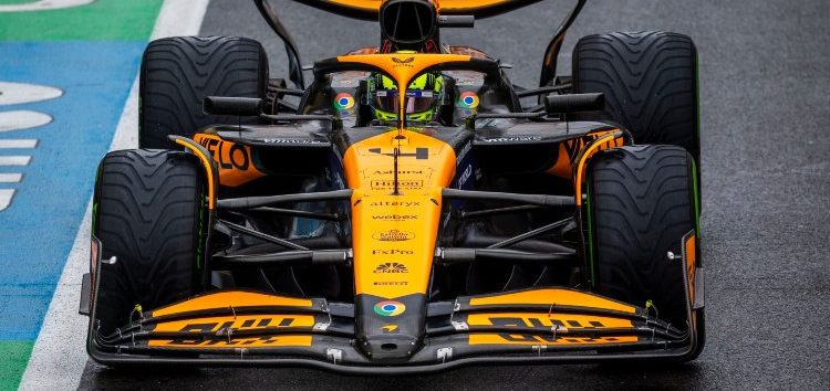Lando Norris, superado por los Mercedes en la crono de Silverstone: «Error por mi parte»