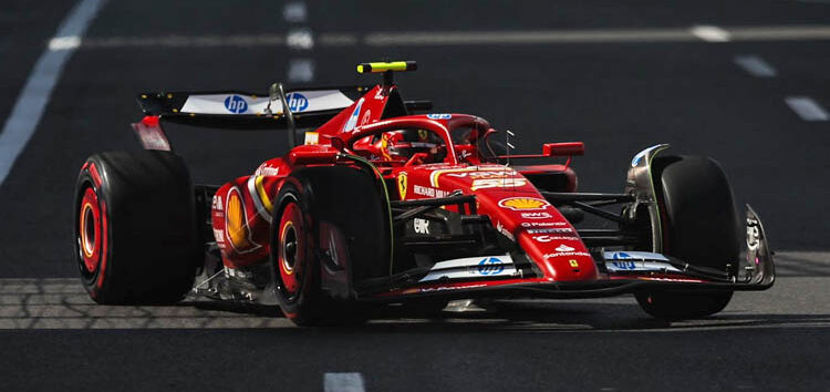 Viernes de menos a más para Sainz en Bakú: «Confío en poder seguir mejorando»