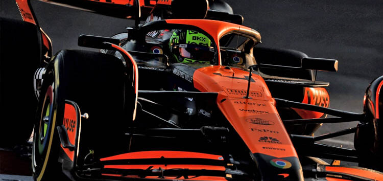 Norris ve a McLaren por detrás de Red Bull, Ferrari y Mercedes en Bakú