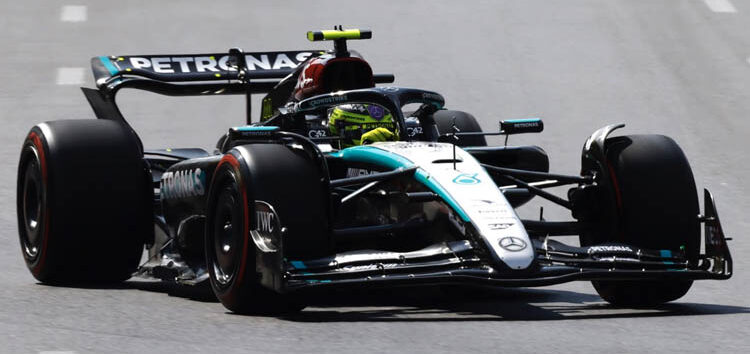 Hamilton, muy satisfecho tras el viernes en Bakú: «Con buen ritmo desde el principio»